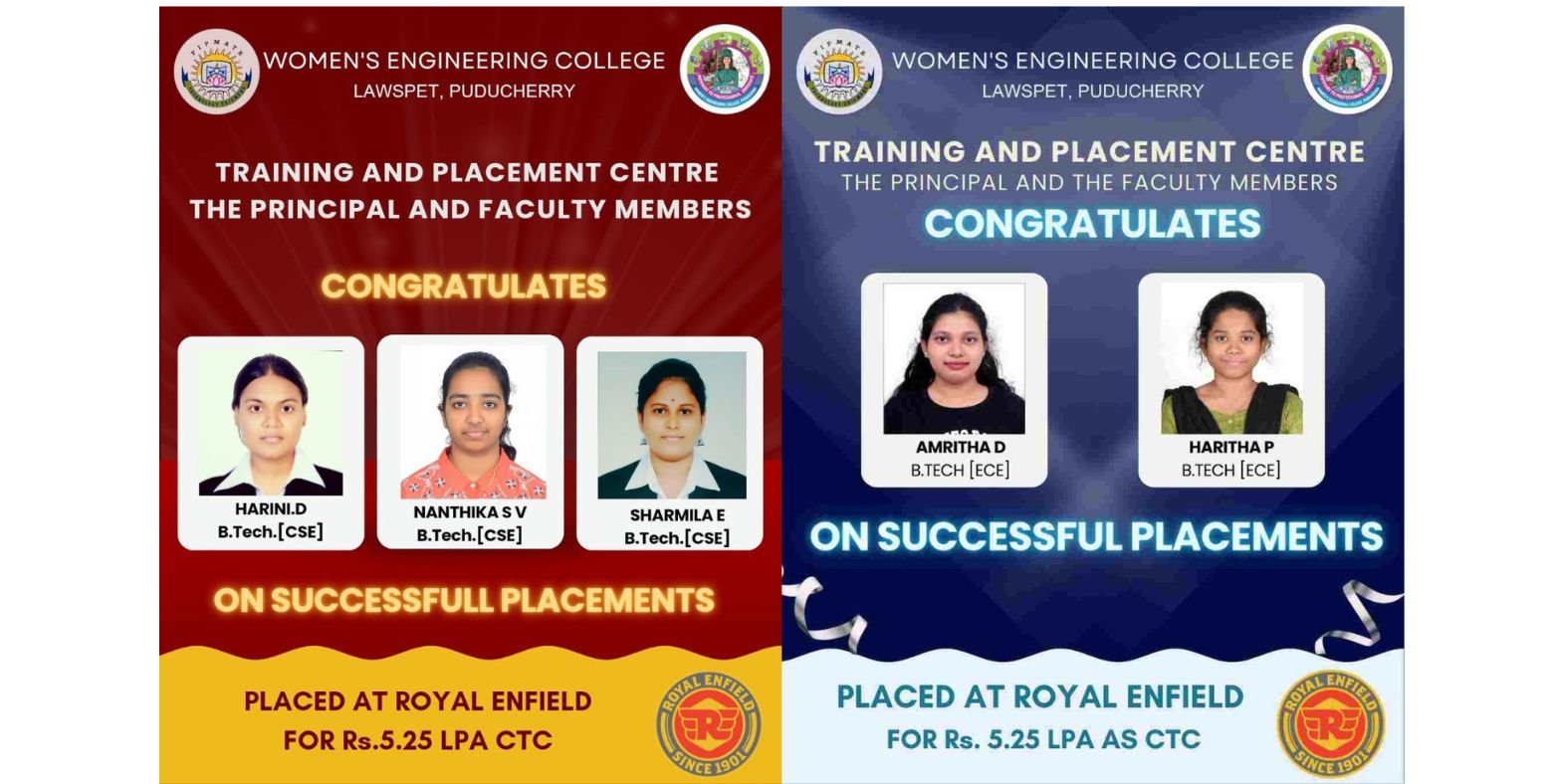Students Placed at Royal Enfield
